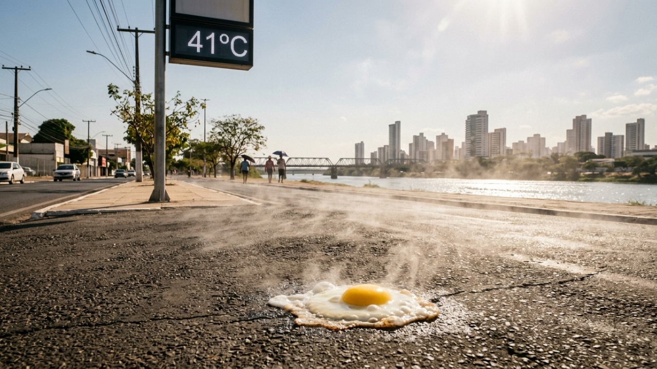 Com 366 km do mar e quase 41°C nos termômetros: a única capital do Nordeste que não fica no litoral registra as maiores temperaturas do Brasil