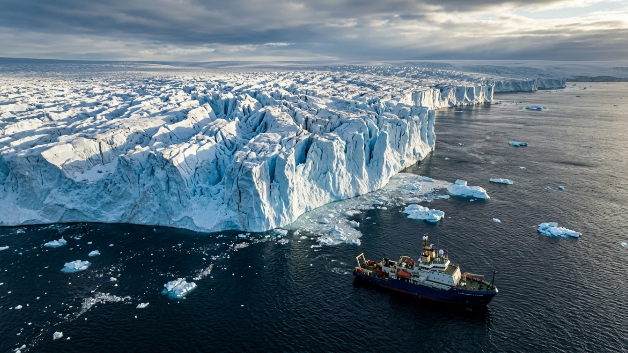 Proposta de cortina submarina para conter o derretimento glacial