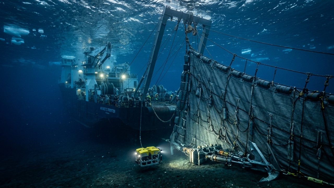 Proposta de cortina submarina para conter o derretimento glacial