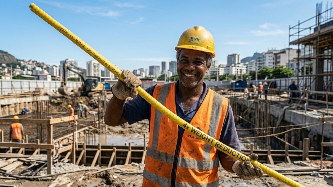 Com 4 vezes menos peso que o aço e imunidade total à corrosão