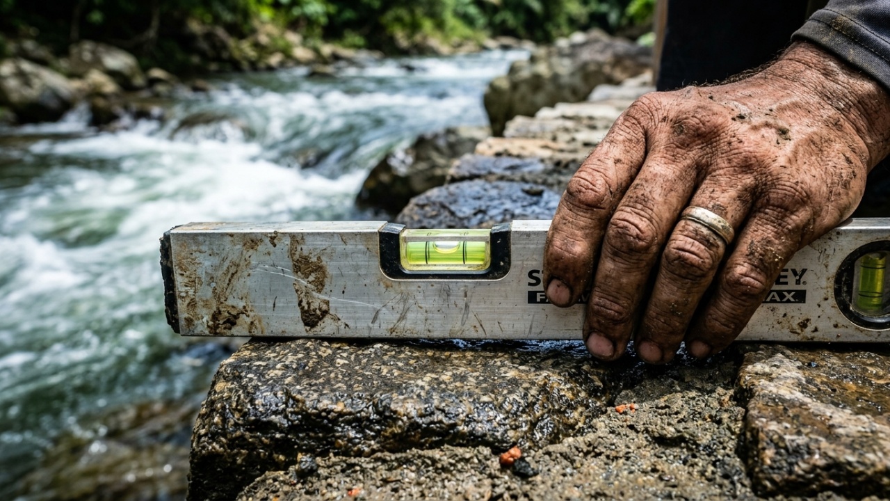 Como construir uma ponte resistente sobre um pequeno riacho