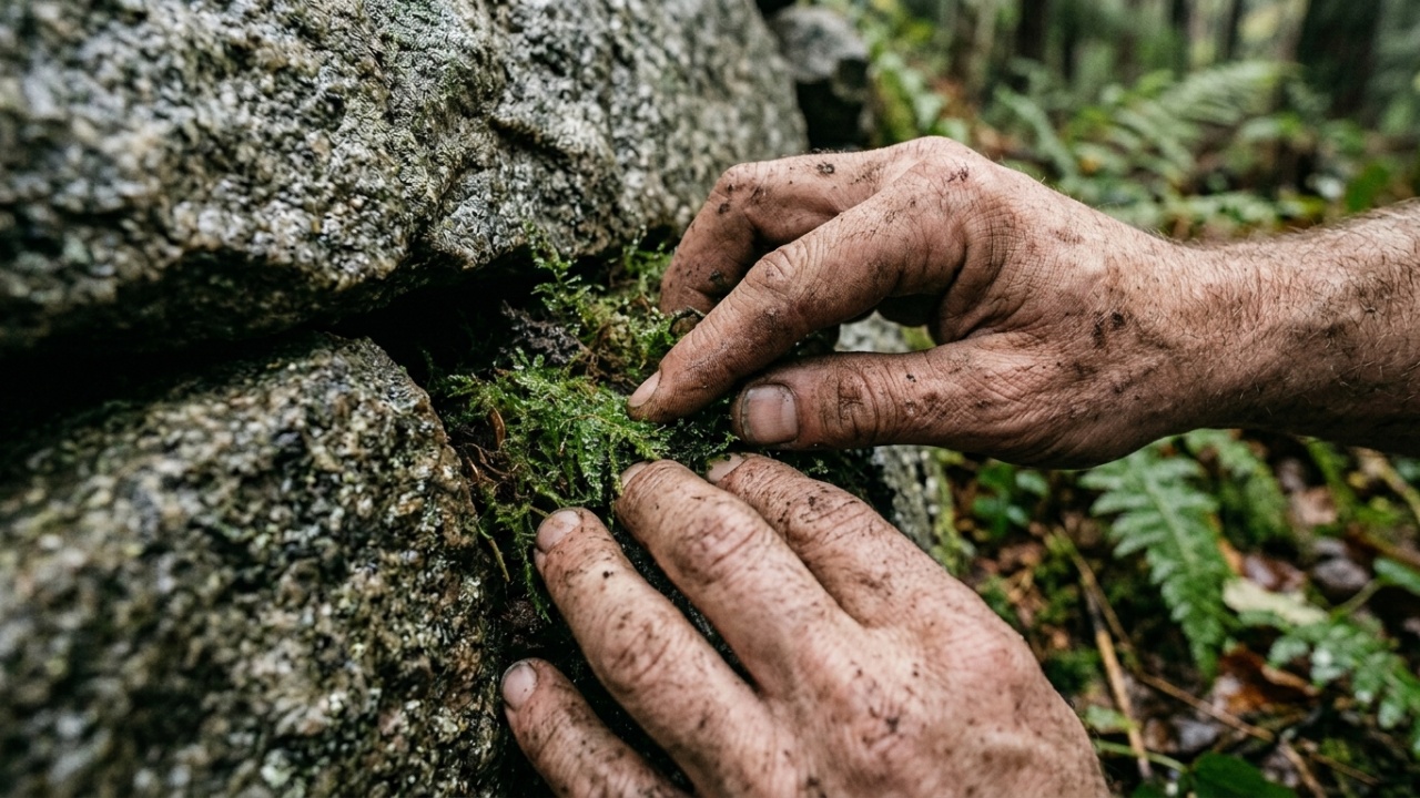 Acampamento de inverno off-grid e bushcraft