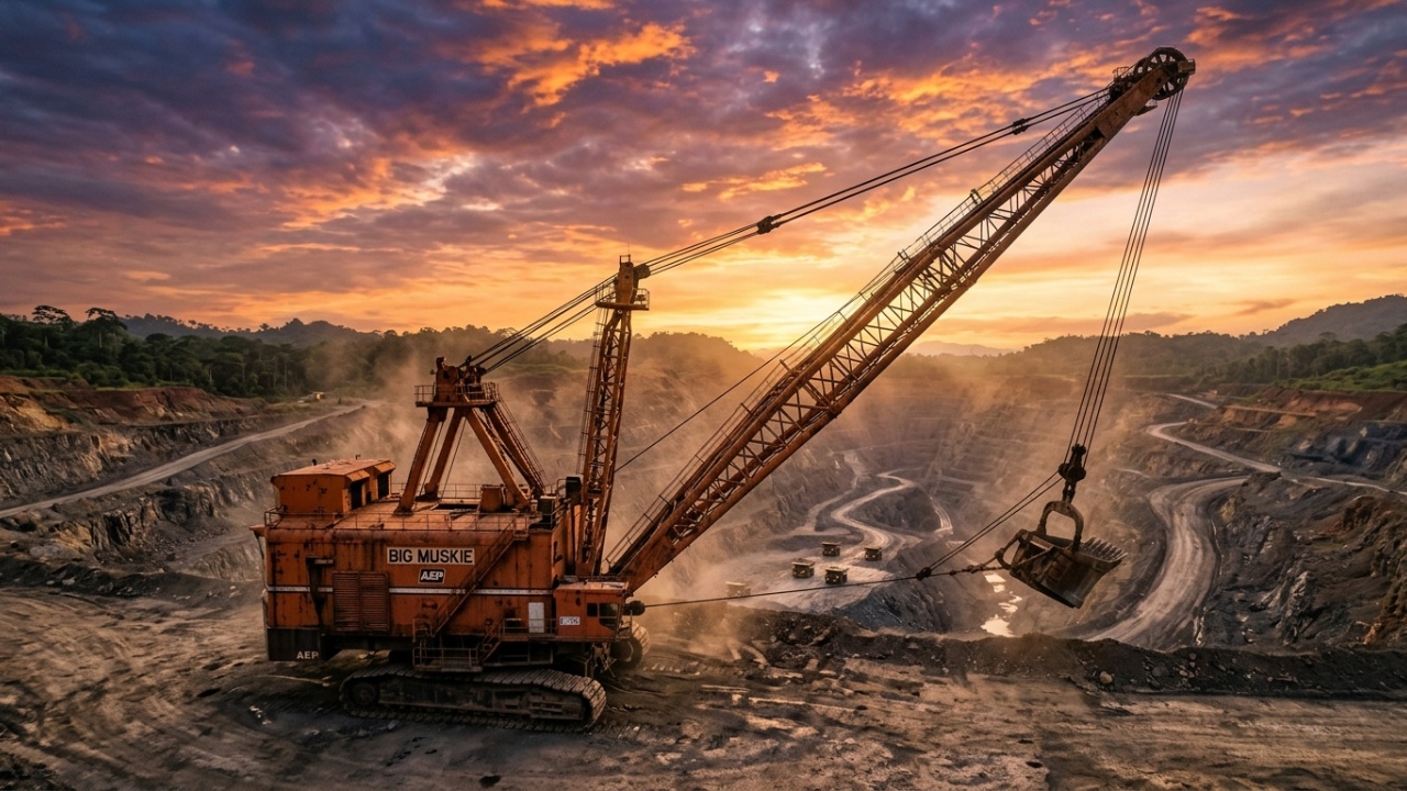 A escavadeira elétrica gigante Big Muskie