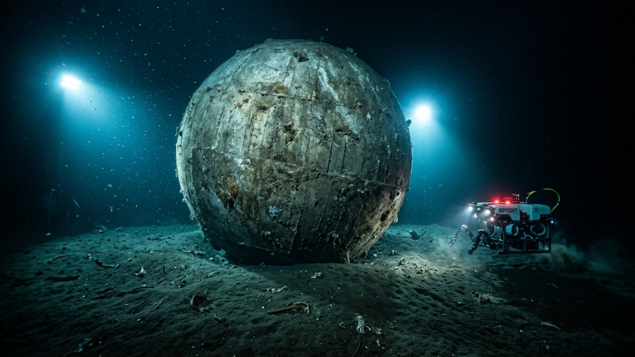 Armazenamento de energia no fundo do mar com esferas de concreto