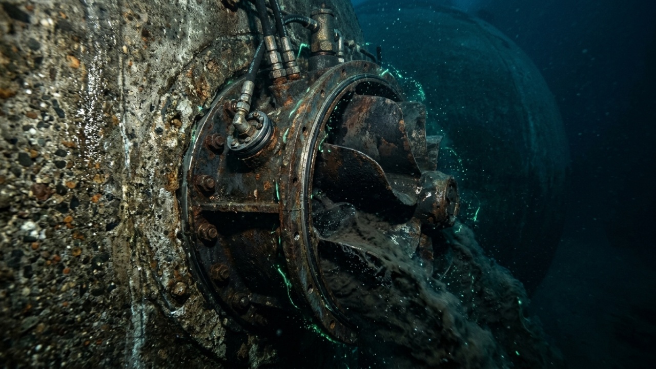 Armazenamento de energia no fundo do mar com esferas de concreto