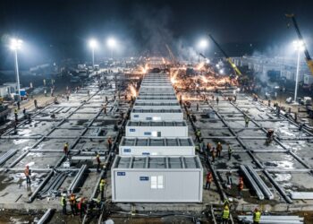 A construção recorde de 10 dias que criou 1.000 leitos