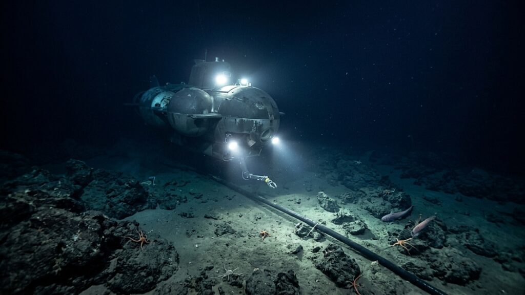 Operando a mais de 6 mil metros de profundidade
