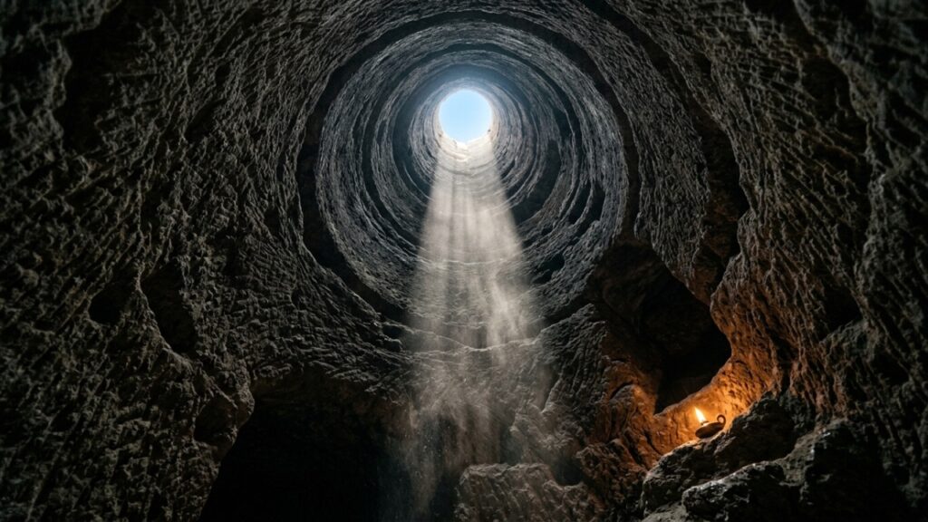 A engenharia, a história e o funcionamento da monumental cidade subterrânea de Derinkuyu como um refúgio civil.