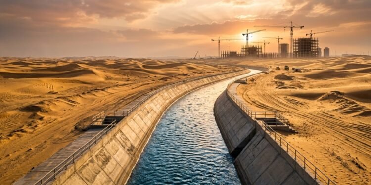 Projeto do Egito de irrigar o deserto com até 10 milhões de metros cúbicos de água