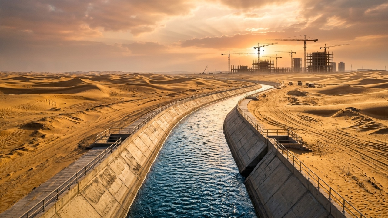 Projeto do Egito de irrigar o deserto com até 10 milhões de metros cúbicos de água