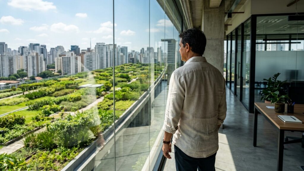 Exigência de telhados verdes em novos edifícios