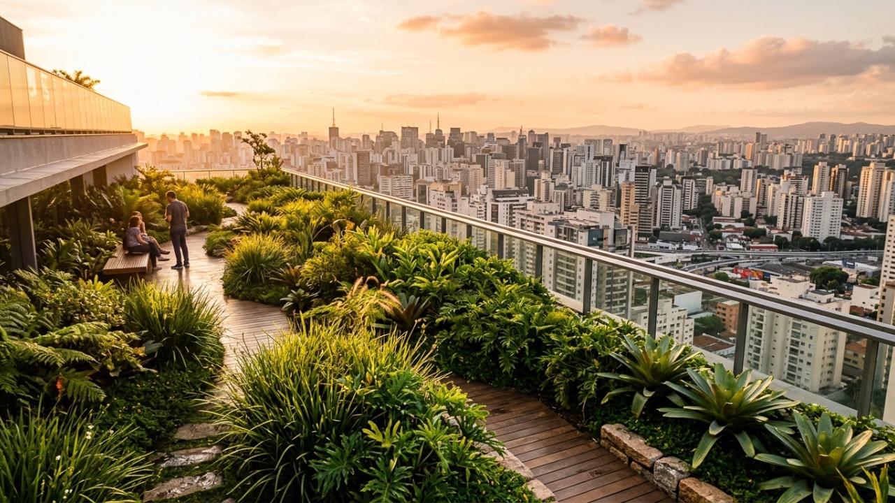 Exigência de telhados verdes em novos edifícios