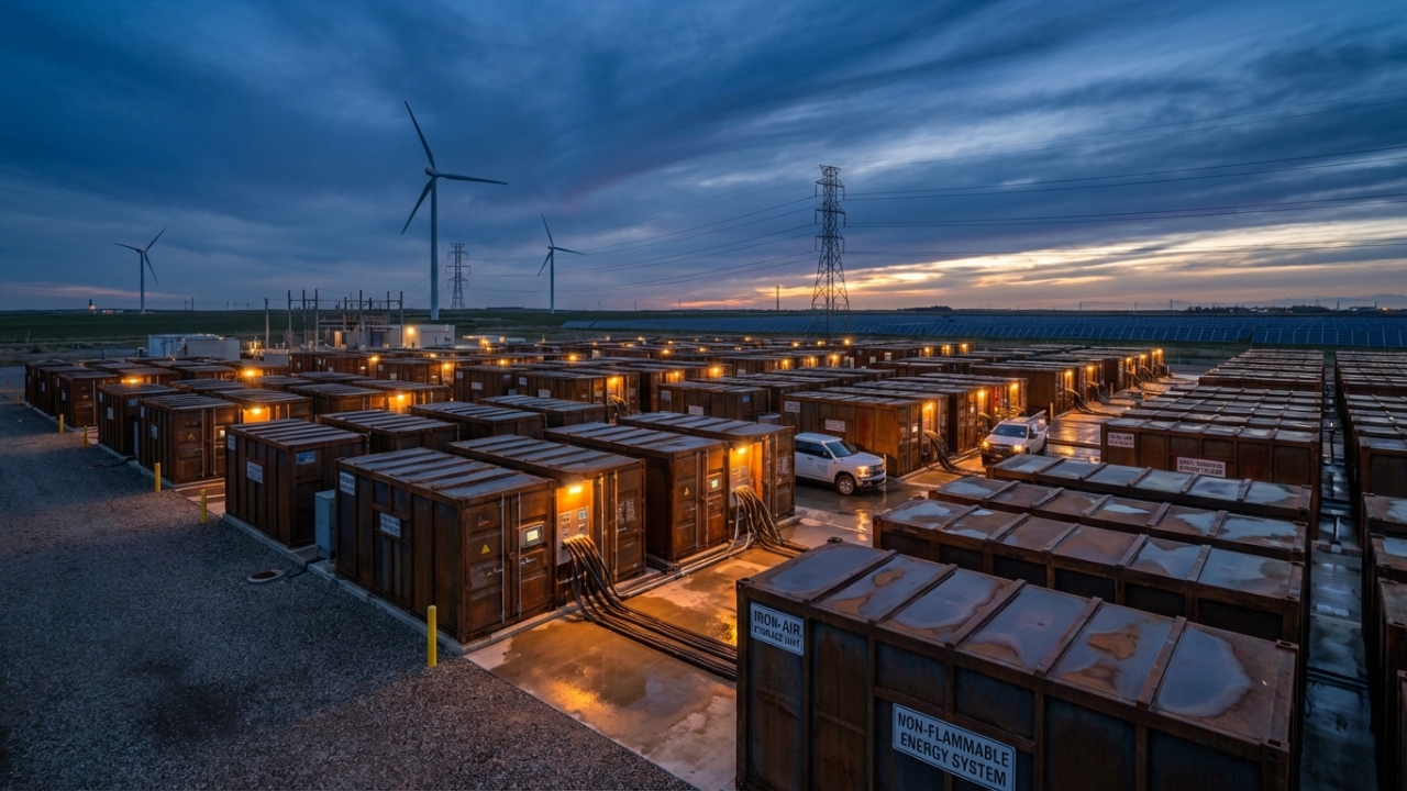 A colossal bateria de ferrugem 10 vezes mais barata que o lítio que promete abastecer cidades inteiras por 100 horas