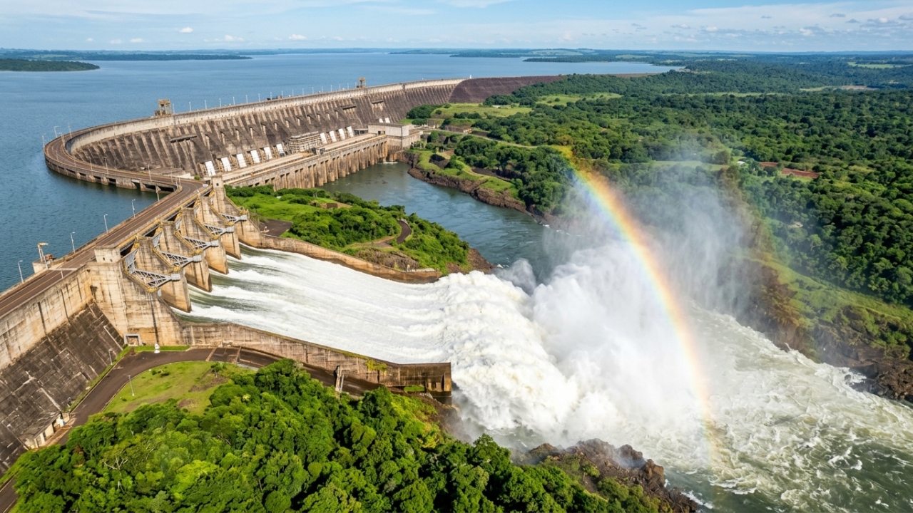 Com volume de concreto suficiente para erguer 210 estádios do Maracanã, a megausina binacional que mudou o curso do 7º maior rio do mundo