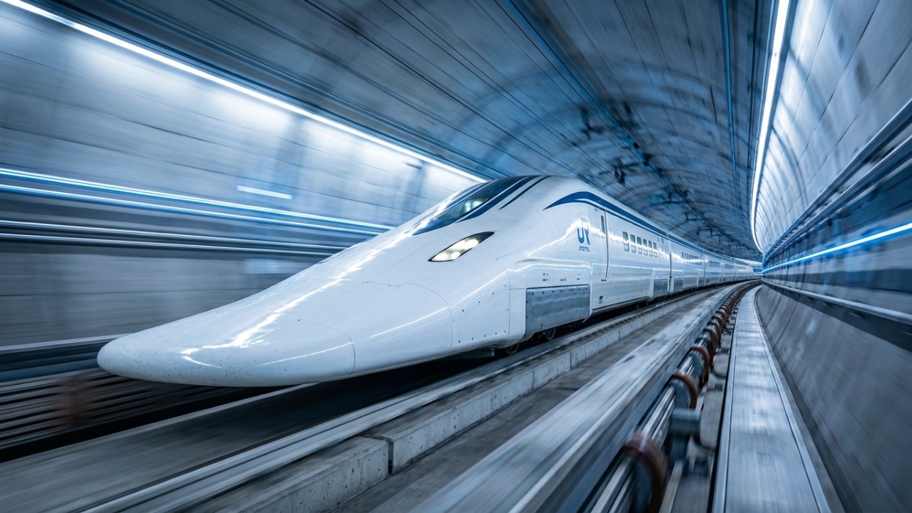 Flutuando sobre os trilhos, o trem-bala que quebra recordes e chega a 603 km/h não tem motorista nem rodas