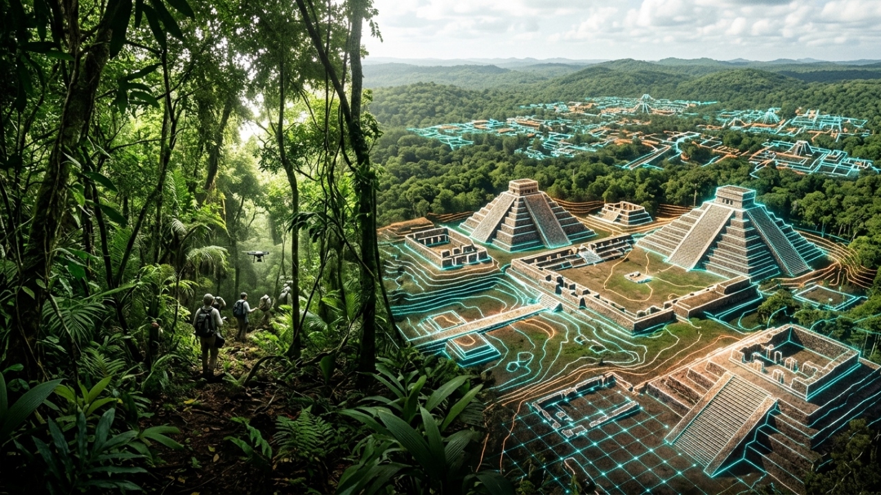 Cientistas usam lasers em selva densa e descobrem megacidade maia com 6 mil estruturas escondida há séculos