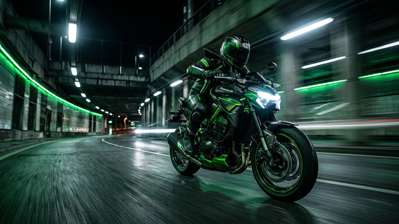 A naked japonesa que entrega 125 cavalos com motor de quatro cilindros possui um torque de 10,1 kgfm para garantir acelerações brutais em retas de asfalto liso durante os finais de semana de lazer do piloto