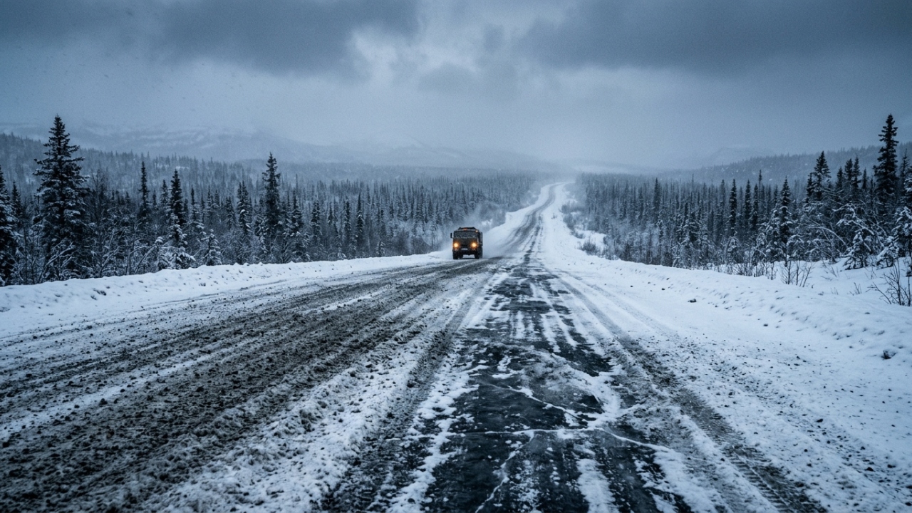 Com 2.032 km sobre o permafrost, a rodovia russa ganha fama como estrada dos ossos, pois foi feita sob temperaturas de 50 graus negativos