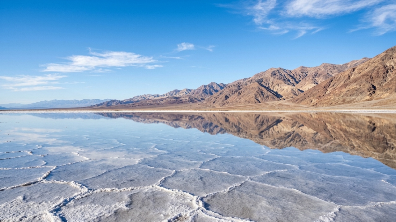 Antigo lago pré-histórico que estava seco há milhares de anos ressurge de forma espetacular no Vale da Morte