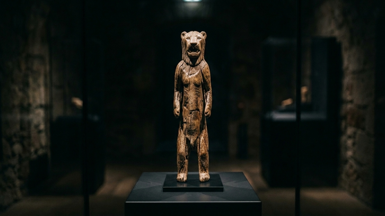 Arqueólogos analisaram a estátua do Homem-Leão que possui 40 mil anos de idade e foi esculpida em marfim de mamute para representar uma divindade híbrida em uma caverna na Alemanha