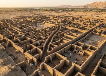 A "Cidade Dourada" de 3.400 anos e seus 3 bairros inteiros preservados sob a areia do Egito revela como era o cotidiano real dos servos dos faraós