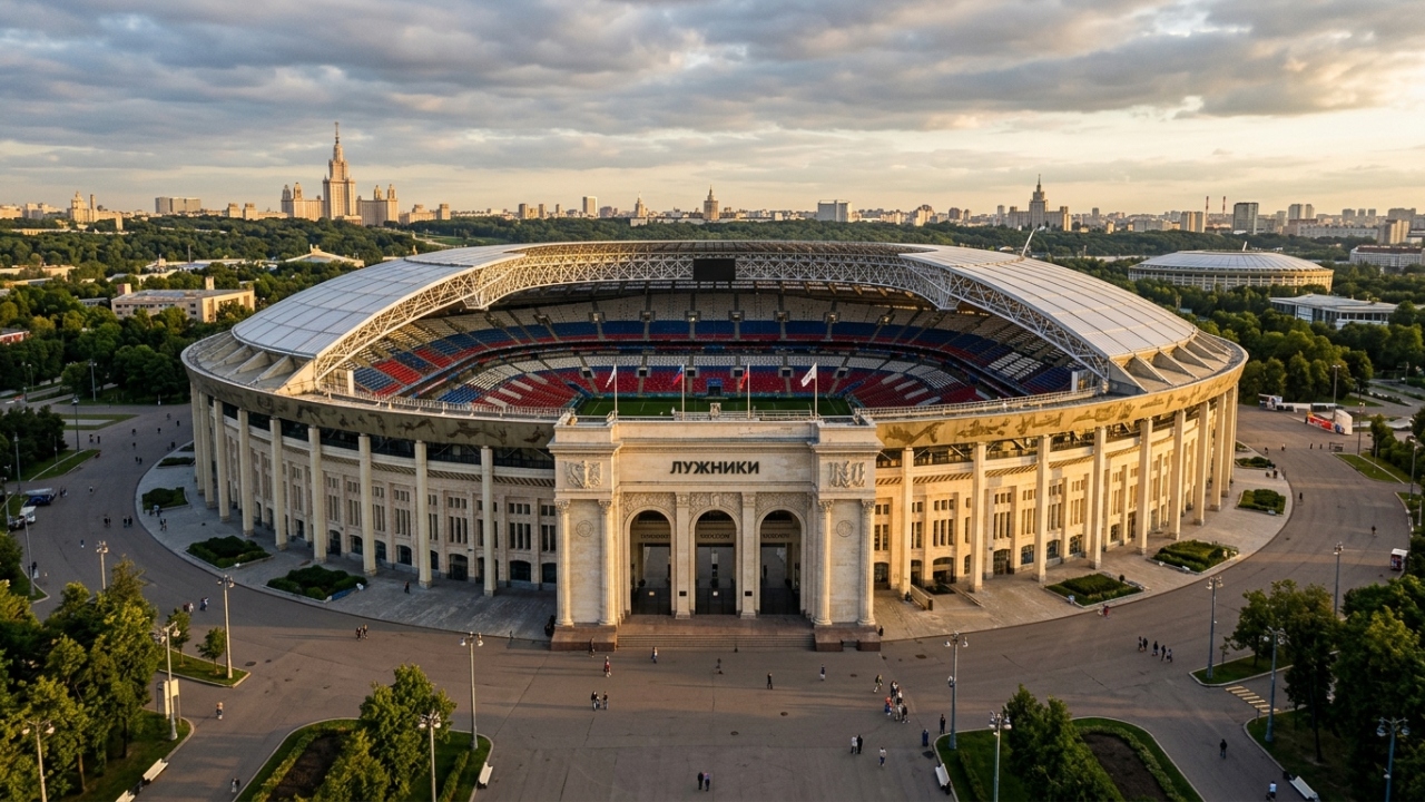 Com capacidade para 81 mil pessoas, o gigante monumental de Moscou sobreviveu ao tempo e sediou as maiores finais esportivas da história