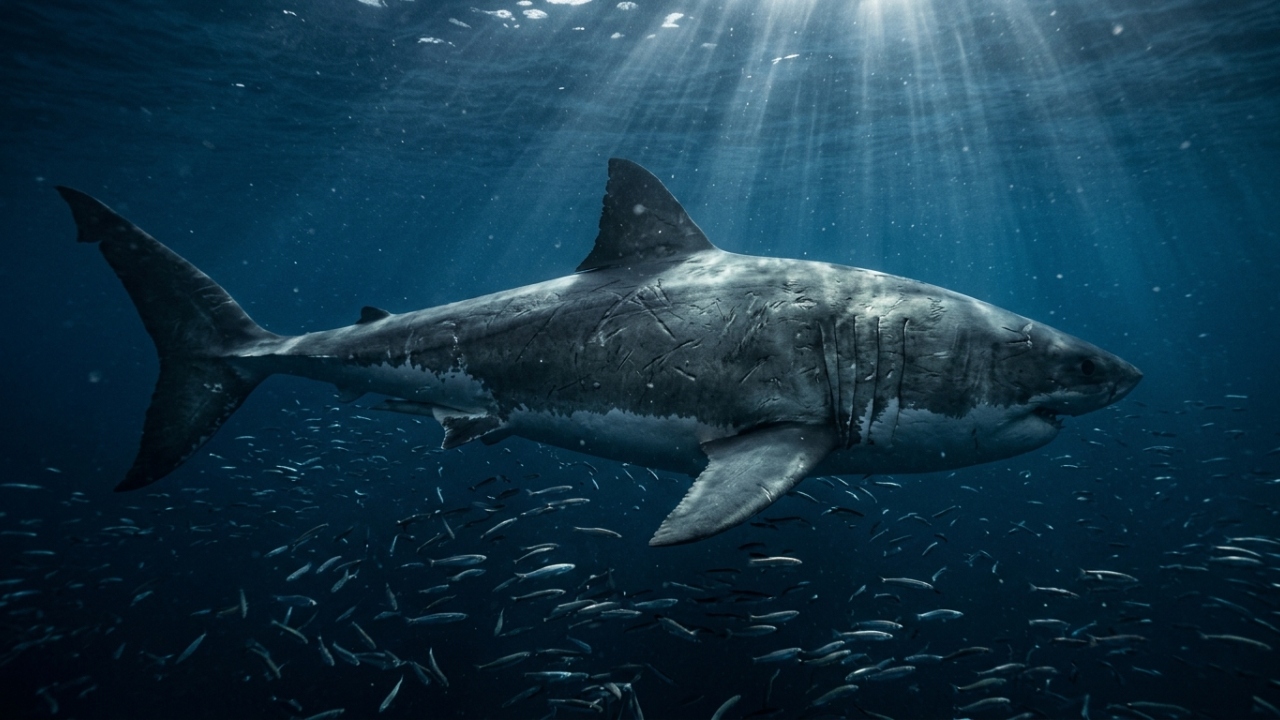 Muito além do tubarão-branco: novos estudos revelam que o predador pré-histórico Megalodon era ainda mais longo e letal do que a ciência imaginava