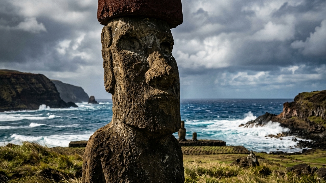 Com estátuas gigantes que chegam a pesar 80 toneladas e medir 10 metros de altura, o mistério de como os antigos habitantes transportaram os monumentos pela ilha isolada intriga os cientistas