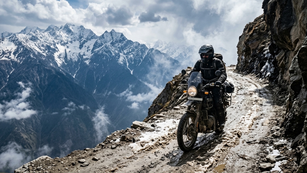 Estrada na Índia atinge 3.978 metros de altitude no Himalaia; com abismos bizarros, o Passo de Rohtang é um dos caminhos mais perigosos do planeta