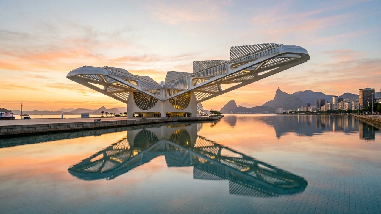 O edifício futurista à beira-mar que utiliza asas móveis de aço para seguir a rota do sol e capta água do fundo da baía para resfriar seu interior sem gastar energia
