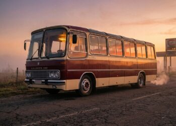 Resgatado da sucata, o lendário ônibus rodoviário dos anos 80 é restaurado com peças originais e fatura milhares de euros em viagens de turismo