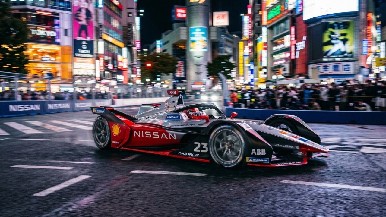 O carro de Fórmula E da Nissan que era 0,8s mais rápido por volta e acabou banido pela FIA por causa de seu genial sistema de motor duplo