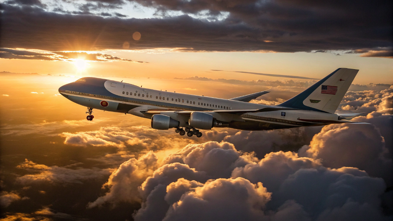 O avião do presidente dos Estados Unidos tem sala de cirurgia, estoque de sangue e pode ficar dias no ar sem pousar em lugar nenhum