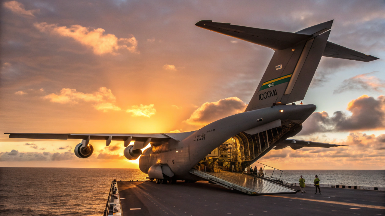 O cargueiro Embraer KC-390 Millennium com capacidade para 26 toneladas de carga redefine o transporte logístico militar com tecnologia de ponta fly-by-wire