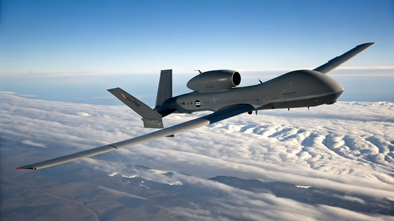 O drone gigante de 14 toneladas possui asas de avião comercial e consegue vigiar continentes inteiros voando sozinho por 32 horas seguidas