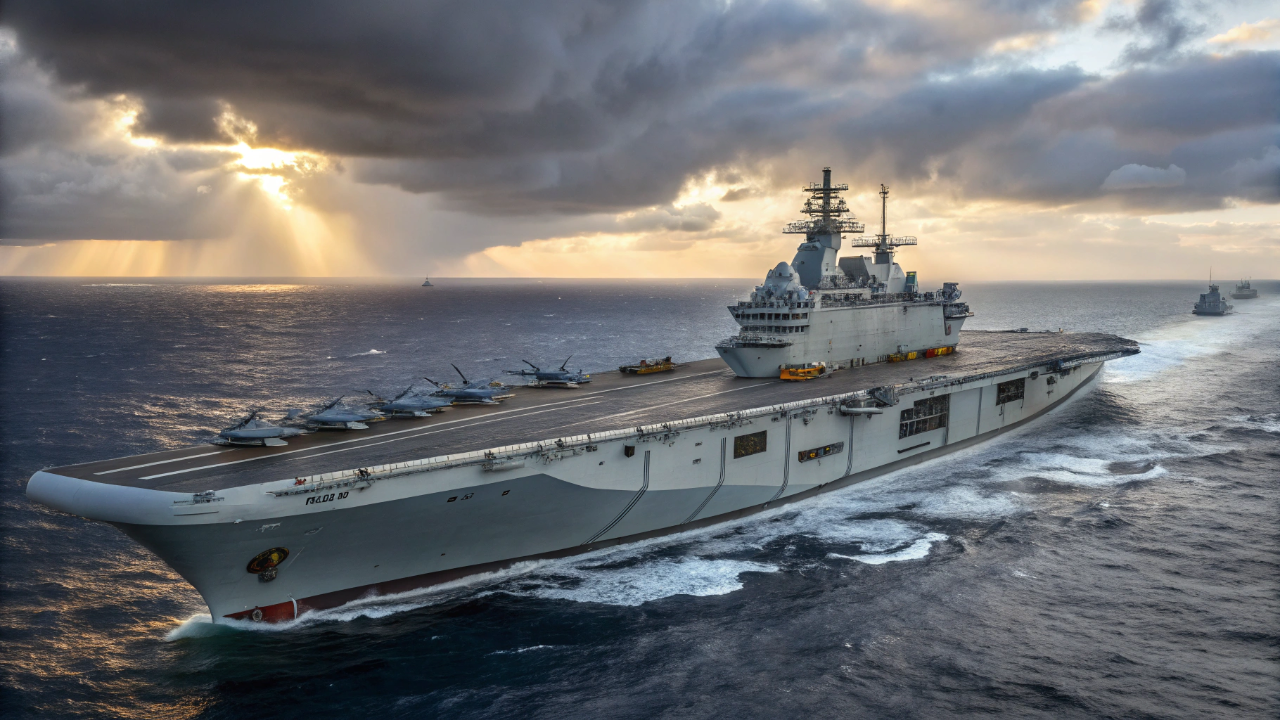 O imponente navio de assalto anfibio chinês Type 071 consegue projetar forças terrestres e helicópteros em qualquer costa do mundo com sua doca alagável