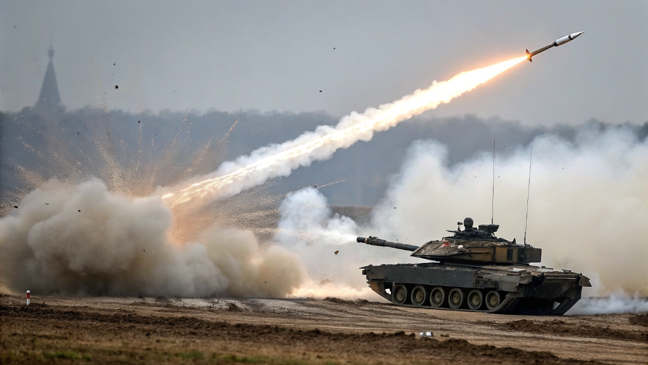 O sistema russo Shtora-1 detecta um laser inimigo em milissegundos e dispara fumaça metálica antes que o operador consiga apertar o gatilho