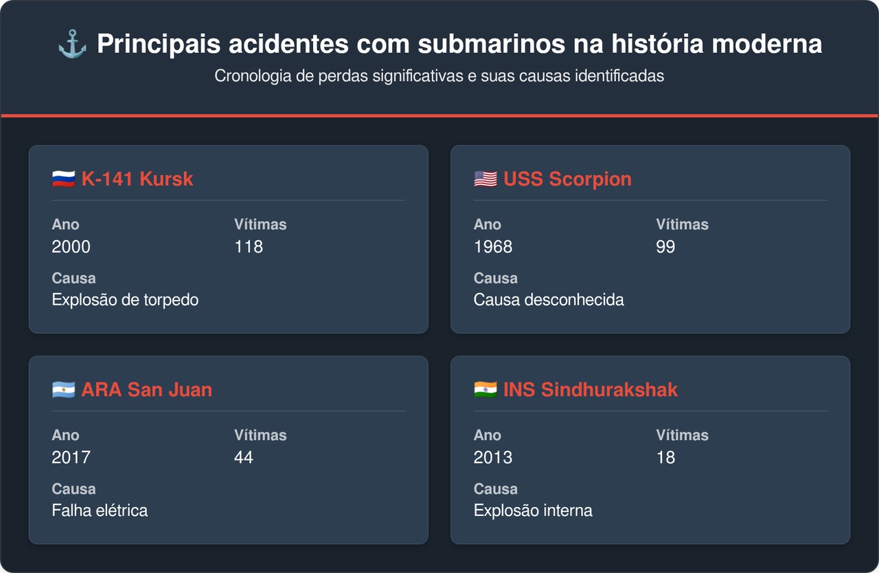 O trágico destino do submarino nuclear K-141 Kursk de 18 mil toneladas revelou os perigos ocultos das armas estratégicas sob as águas geladas do Ártico
