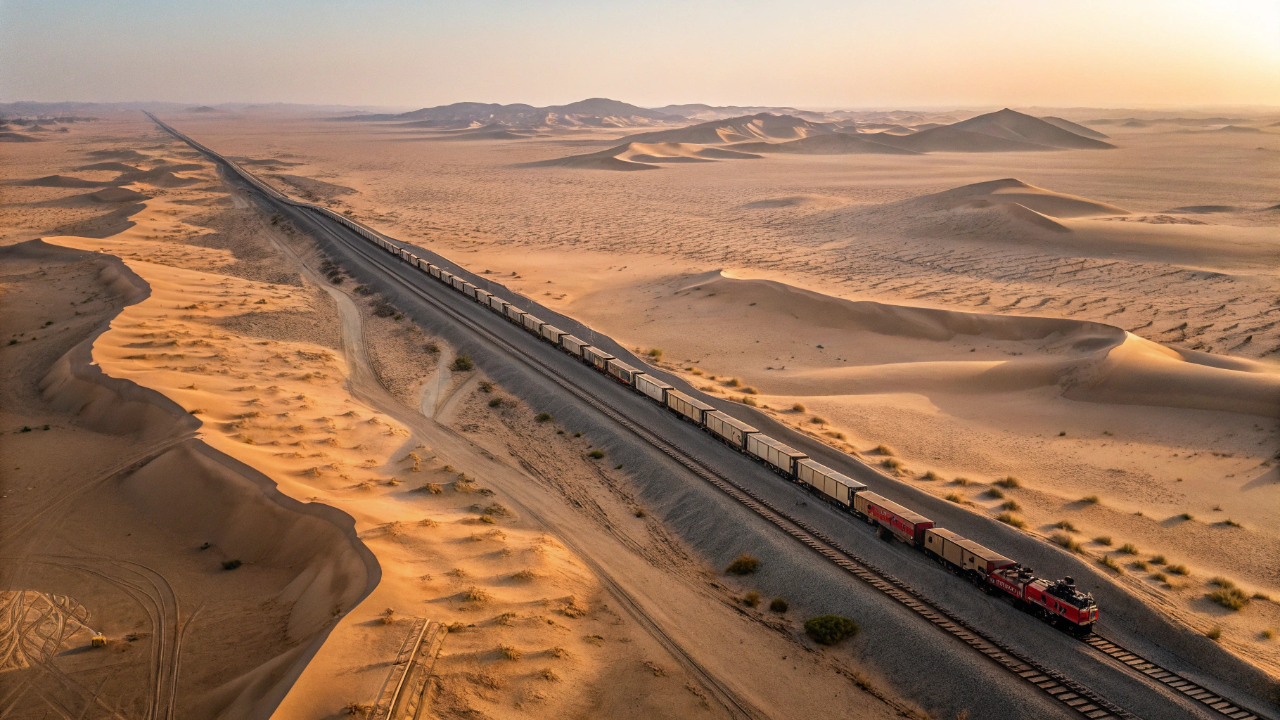 O trem de 2,5 quilômetros de comprimento que corta o Saara inteiro carregando minério de ferro é uma das maiores estruturas móveis da Terra