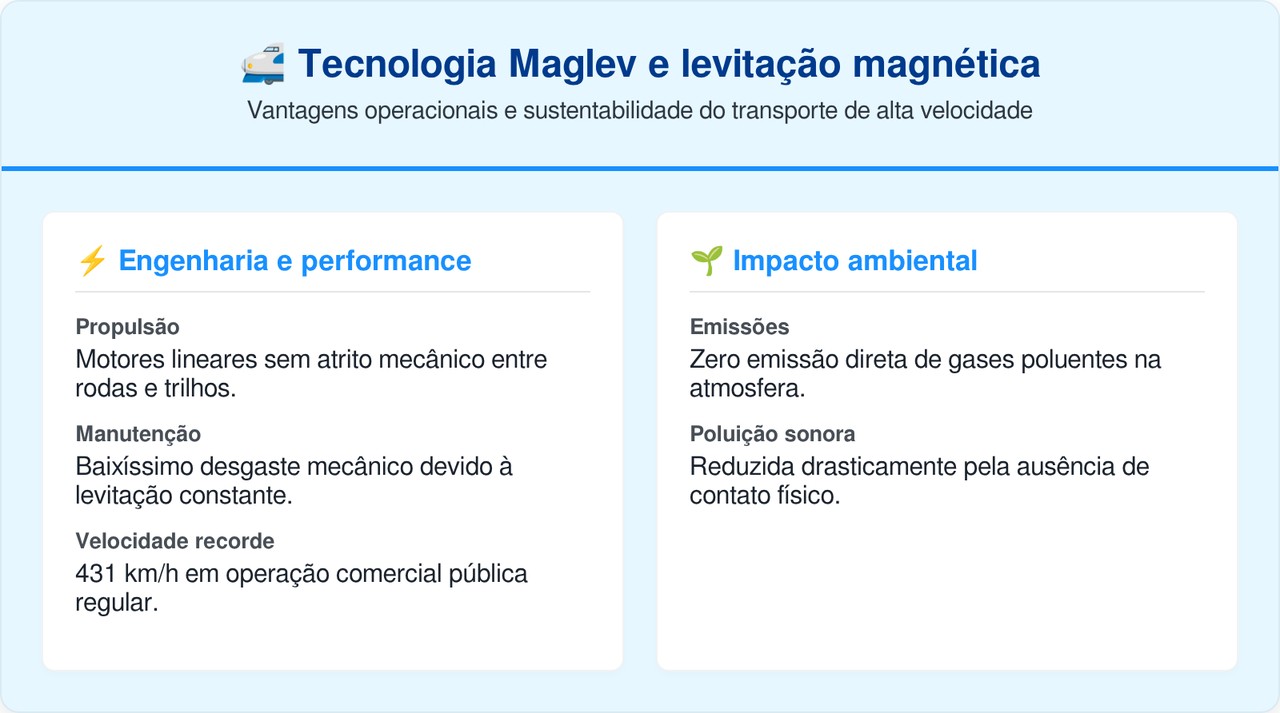 O trem futurista que flutua sobre trilhos magnéticos e atinge 431 quilômetros por hora completando uma viagem de 30 quilômetros em meros 8 minutos