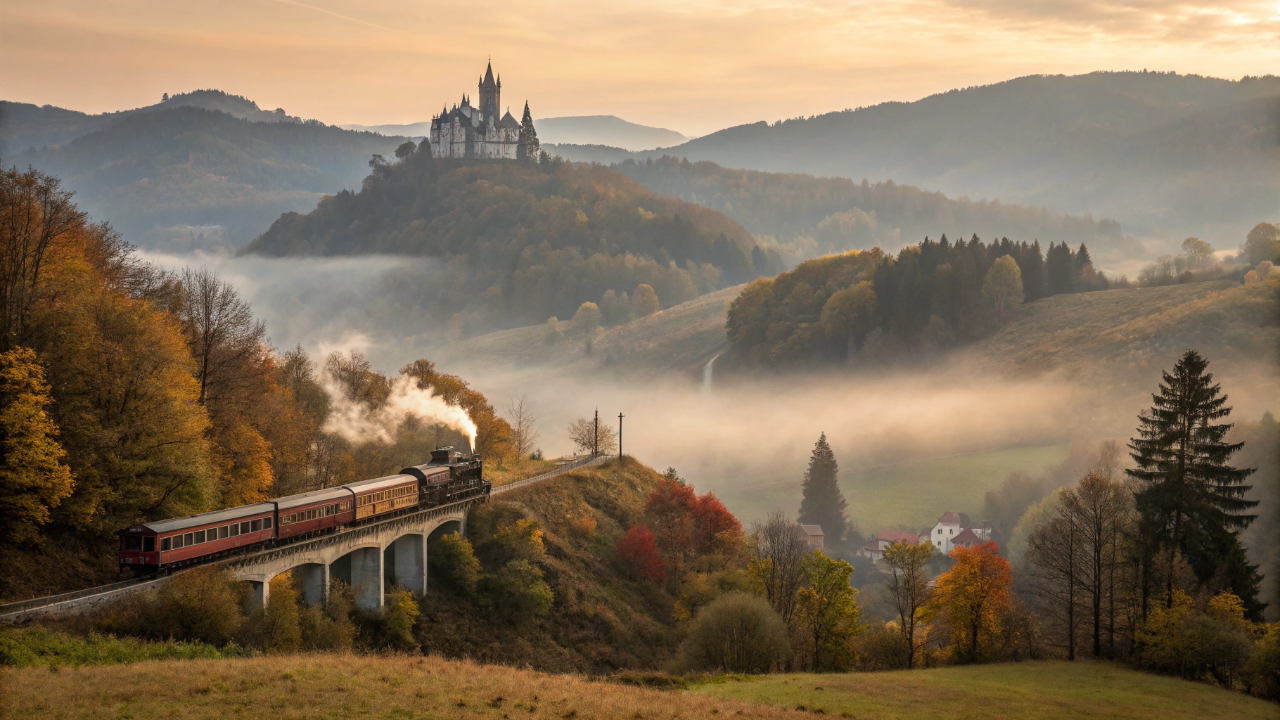 O trem que corta os Cárpatos para entre castelos medievais reais e deixa o viajante a minutos do local que inspirou a lenda do Conde Drácula