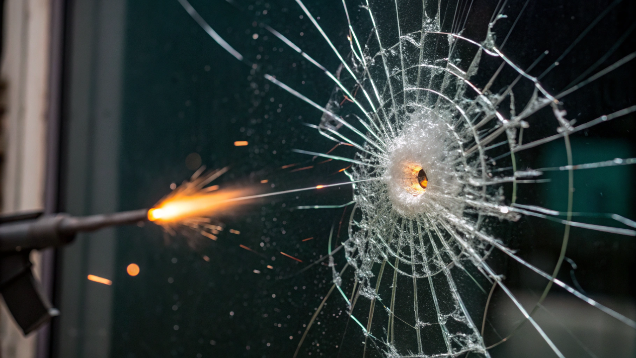 O vidro blindado moderno aguenta tiro de fuzil e ainda mantém a visão perfeita de quem está atrás dele