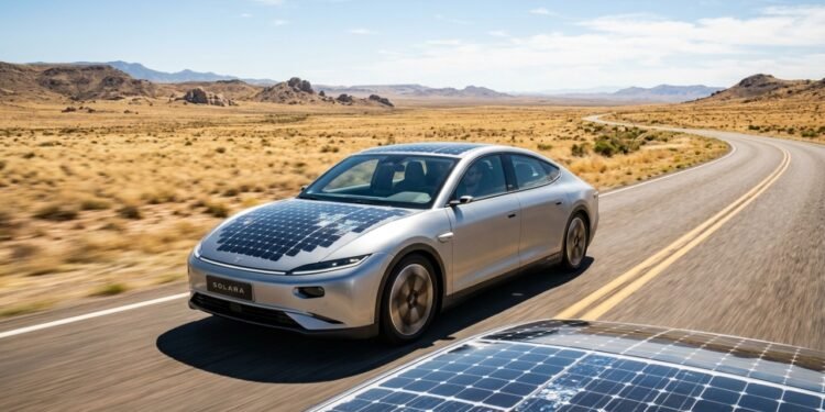 Carro elétrico com autonomia de 800 km utiliza sistema de recarga solar inspirado em tecnologias de sondas espaciais da NASA em 2026