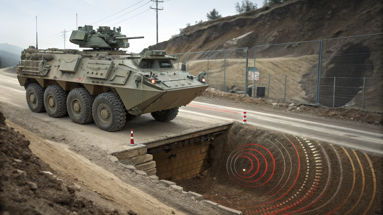 Os laboratórios do Exército dos EUA criaram um veículo que projeta mapas em realidade aumentada do que existe abaixo do asfalto