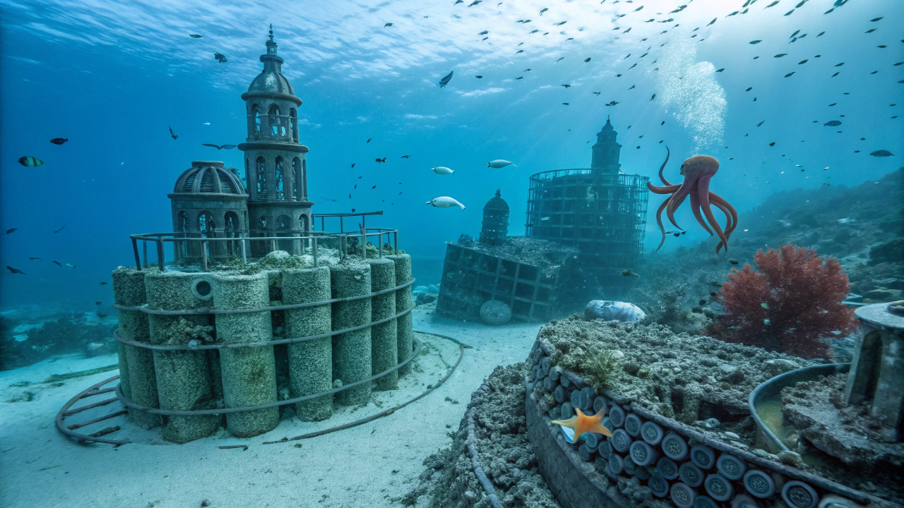 Os polvos da Austrália estão construindo cidades com o nosso lixo e os cientistas ficaram chocados