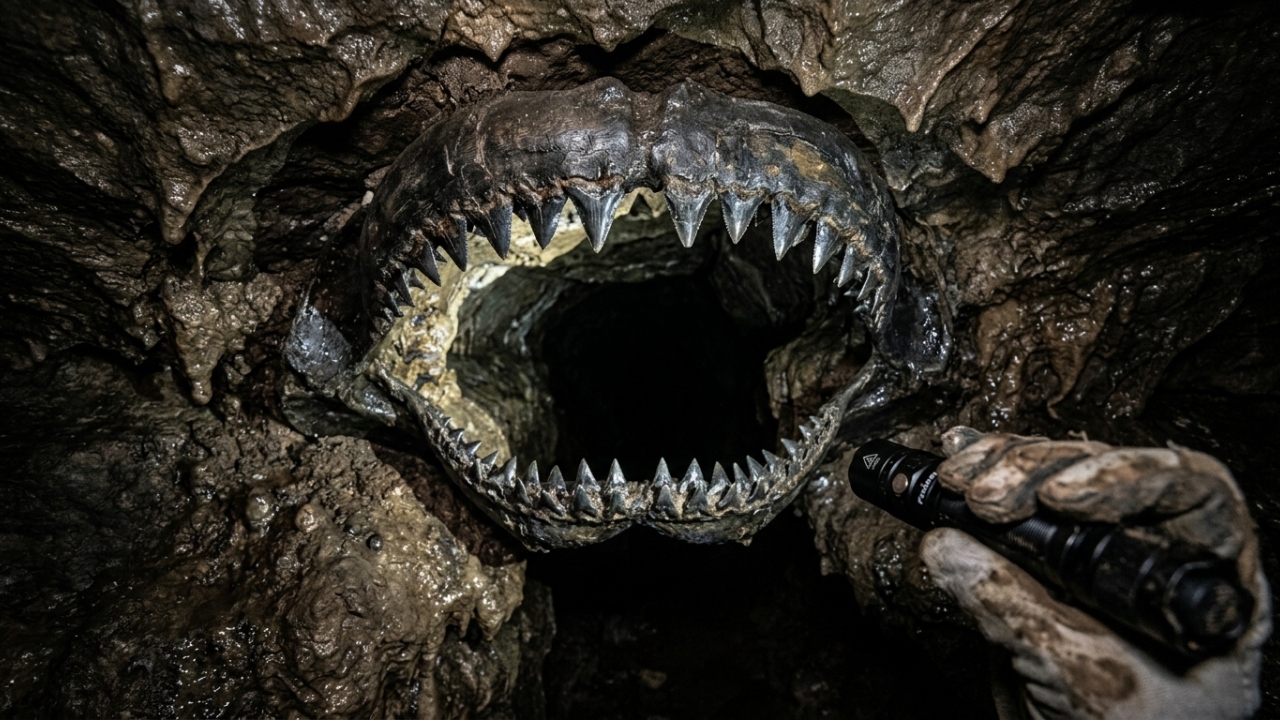 Paleontólogos encontram fósseis de monstros marinhos extintos há 325 milhões de anos escondidos nas profundezas da maior caverna do planeta