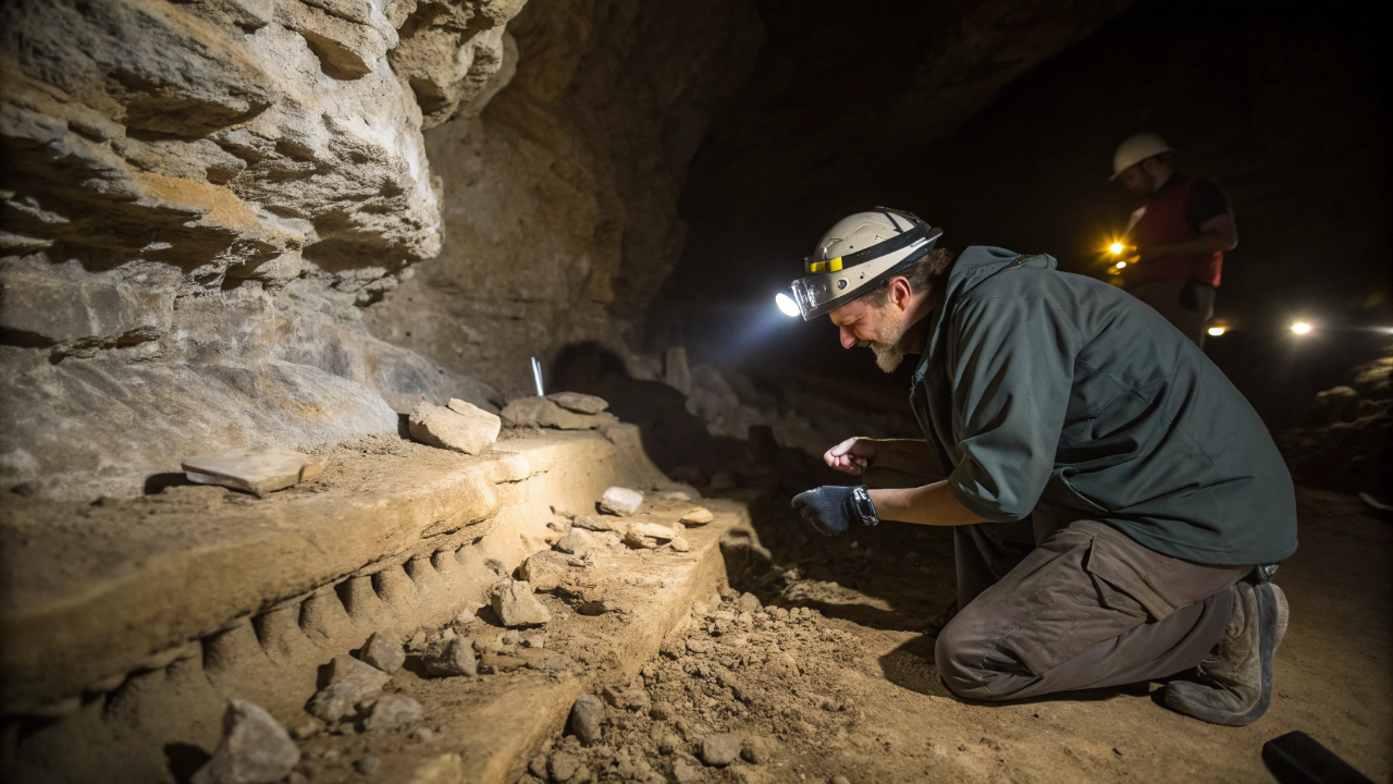 Paleontólogos encontram fósseis de monstros marinhos extintos há 325 milhões de anos escondidos nas profundezas da maior caverna do planeta