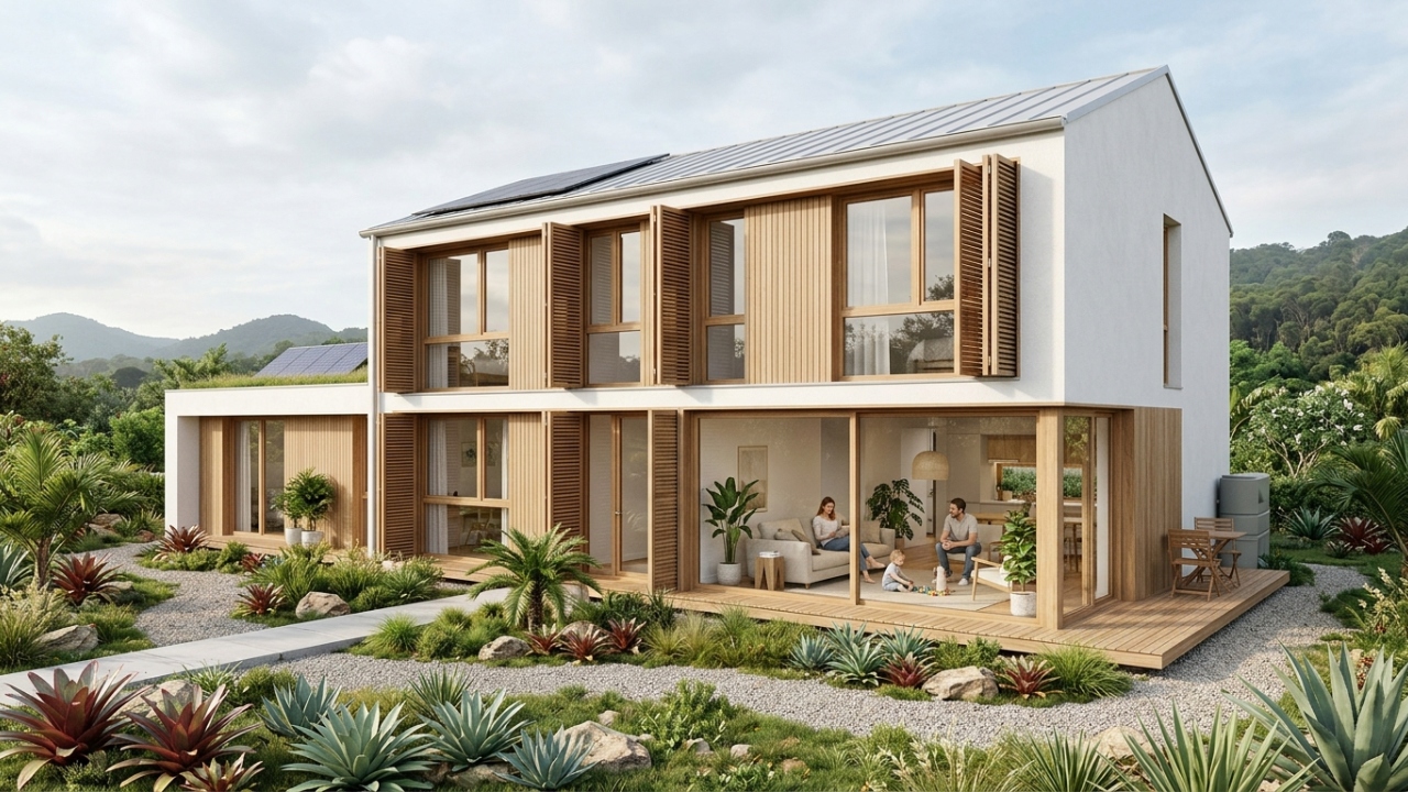 Com isolamento térmico extremo e vidros triplos, a casa passiva elimina o ar-condicionado e usa o calor dos moradores para se manter aquecida