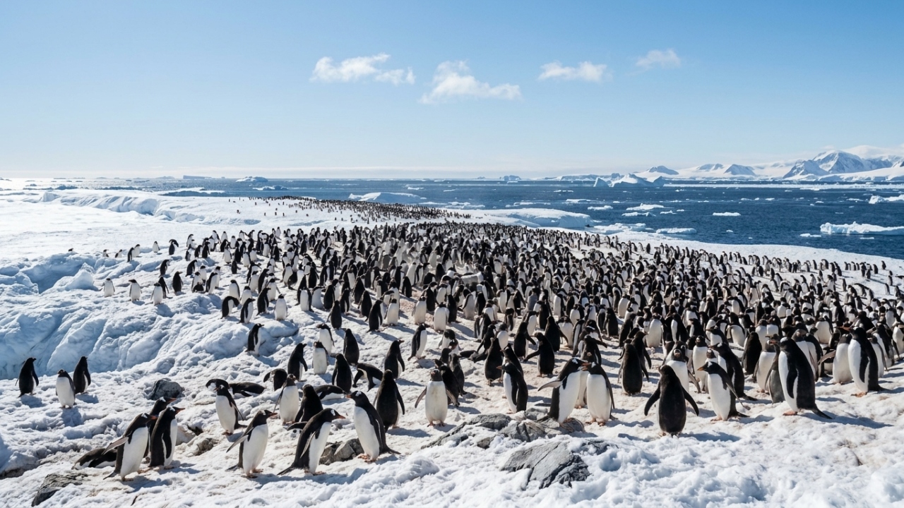 Excremento de pinguins na Antártida está criando nuvens sobre o oceano e cientistas descobrem que o fenômeno é crucial para ajudar a resfriar a Terra