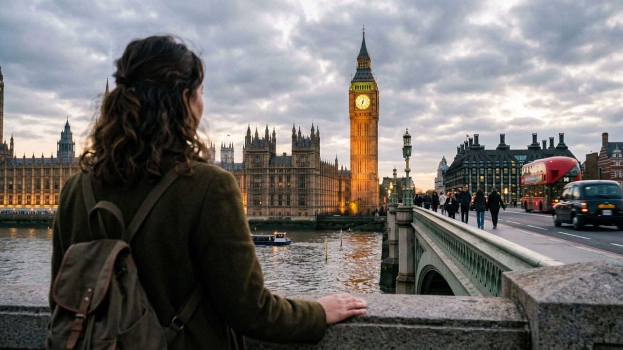Com 96 metros de altura e um sino colossal de 13 toneladas, a torre neogótica de 1859 surge como a guardiã do tempo mais famosa do mundo